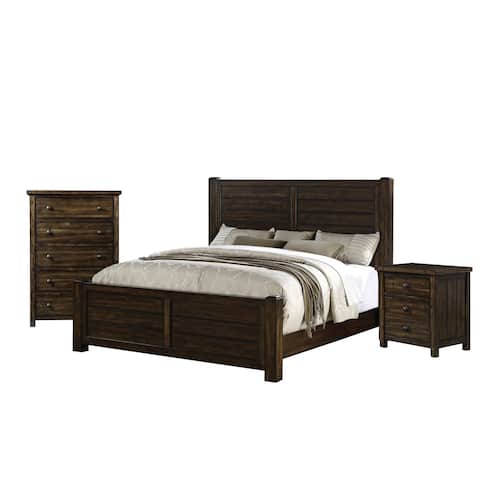 Carbon Loft Plumas Queen Panel 3-piece Bedroom Set