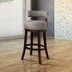 Furniture of America Fendeson Contemporary Fabric Nailhead Swivel Bar Stool (Set of 2) - Thumbnail 5