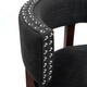 Furniture of America Fendeson Contemporary Fabric Nailhead Swivel Bar Stool (Set of 2) - Thumbnail 2