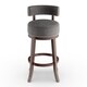 Furniture of America Fendeson Contemporary Fabric Nailhead Swivel Bar Stool (Set of 2) - Thumbnail 14