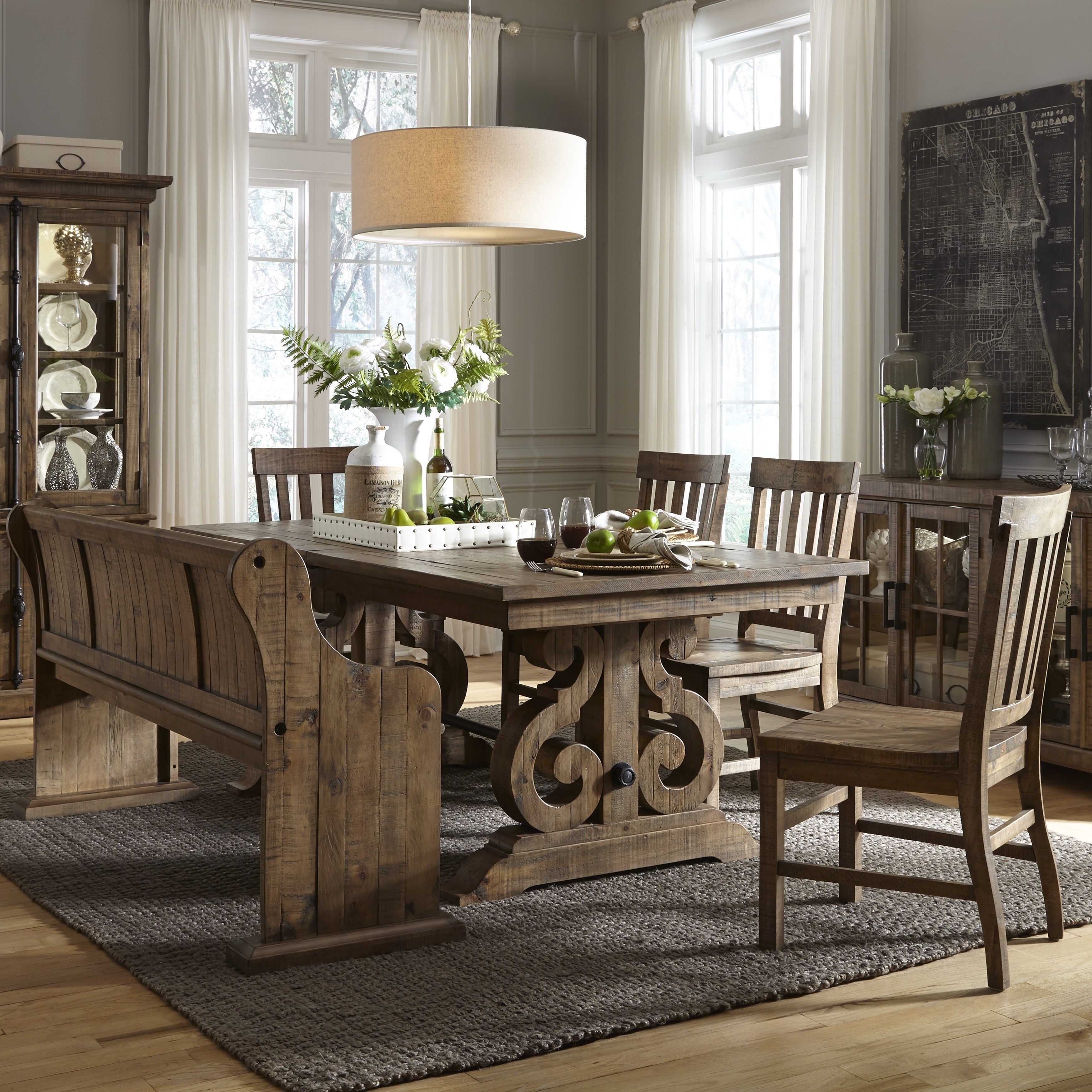 The Gray Barn Bartlett Rectangular Wood Dining Table In Weathered Barley Chestnut The Gray Barn Bartlett Rectangular Wood Dining Table In Weathered Barley Chestnut