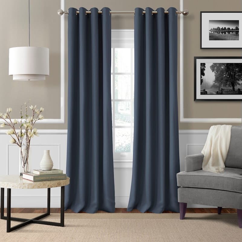 Strick & Bolton Krupa Grommet Linen Curtain Panel