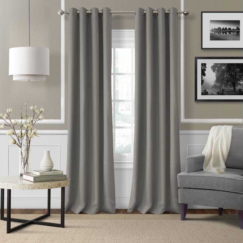 Strick & Bolton Krupa Grommet Linen Curtain Panel
