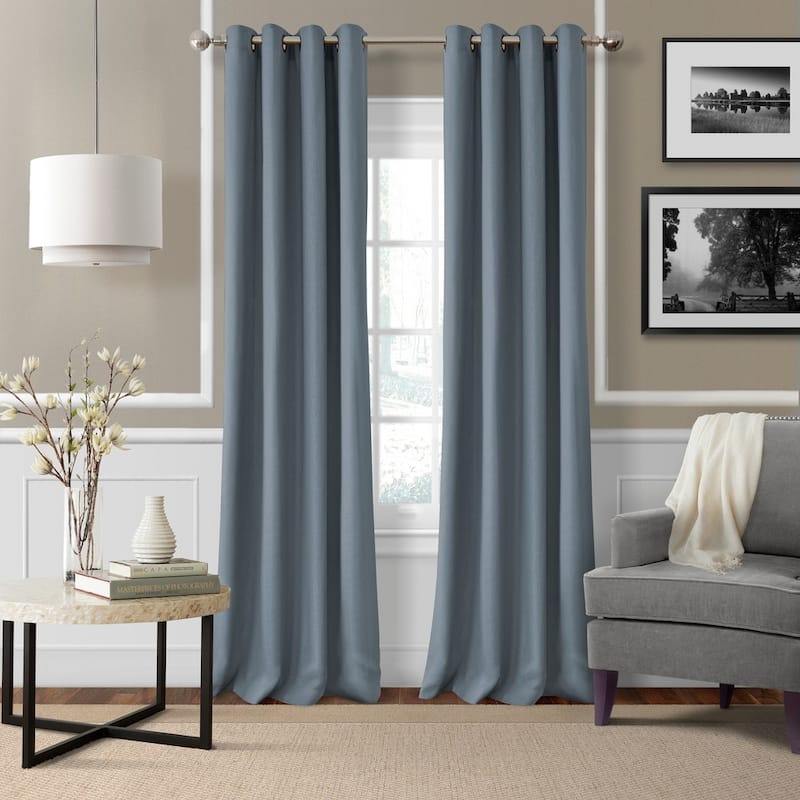 Strick & Bolton Krupa Grommet Linen Curtain Panel