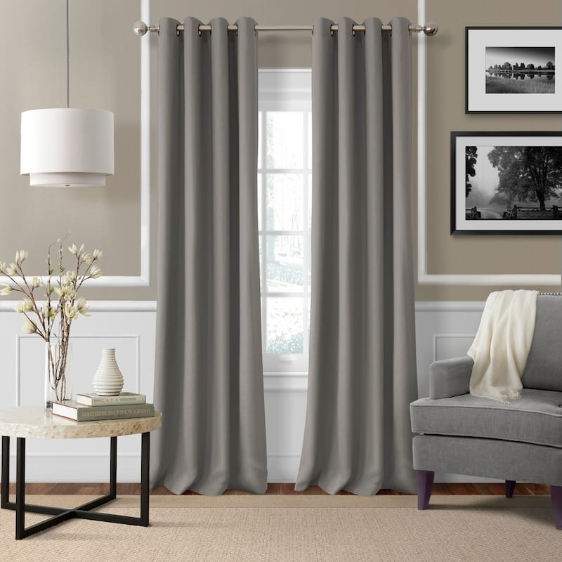 Strick & Bolton Krupa Grommet Linen Curtain Panel