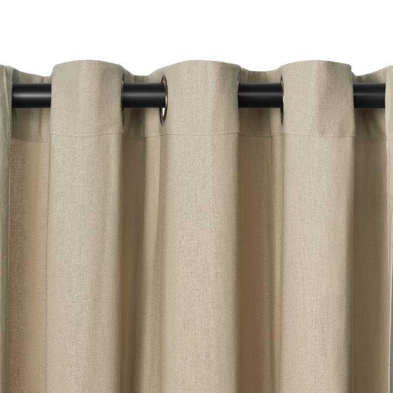 Strick & Bolton Krupa Grommet Linen Curtain Panel