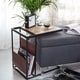 preview thumbnail 1 of 11, Avignon Sofa Table with Leather Pouch - 14" x 20" x 21.65"