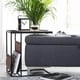 preview thumbnail 7 of 11, Avignon Sofa Table with Leather Pouch - 14" x 20" x 21.65"