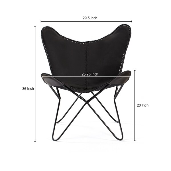 leather butterfly chair