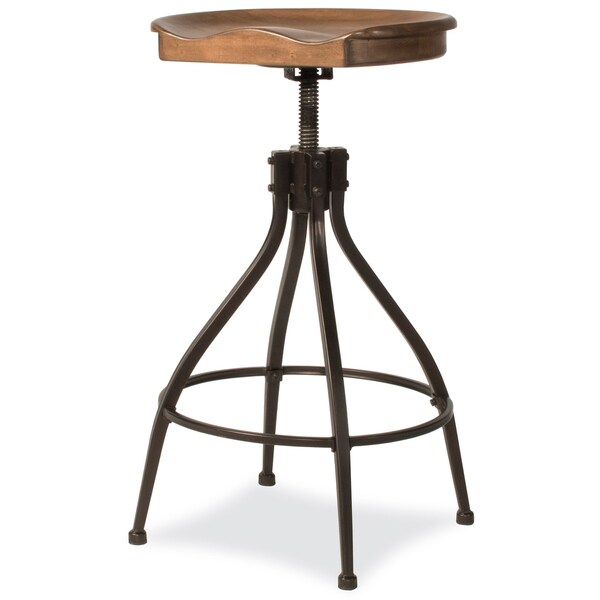 Worland Adjustable Swivel Backless Stool