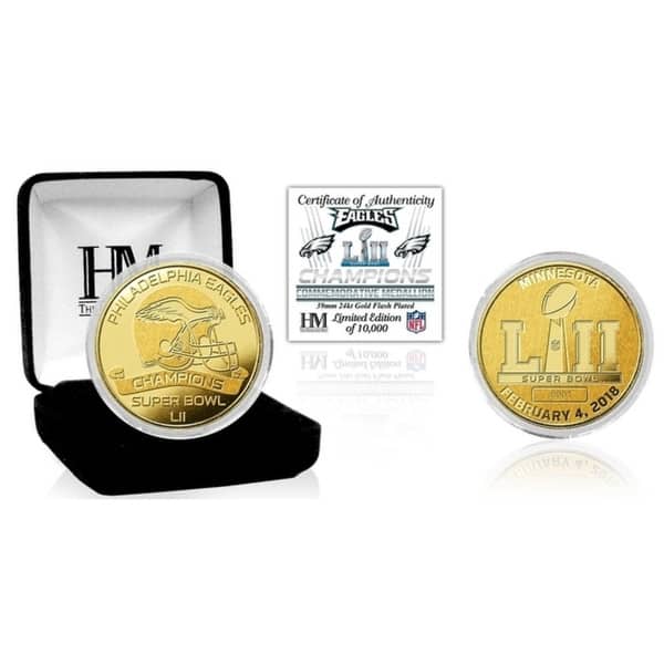 Philadelphia Eagles Super Bowl 52 Champions Gold Mint Coin - Multi ...
