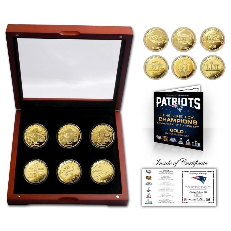 Highland Mint New England Patriots 6-Time Super Bowl Champions