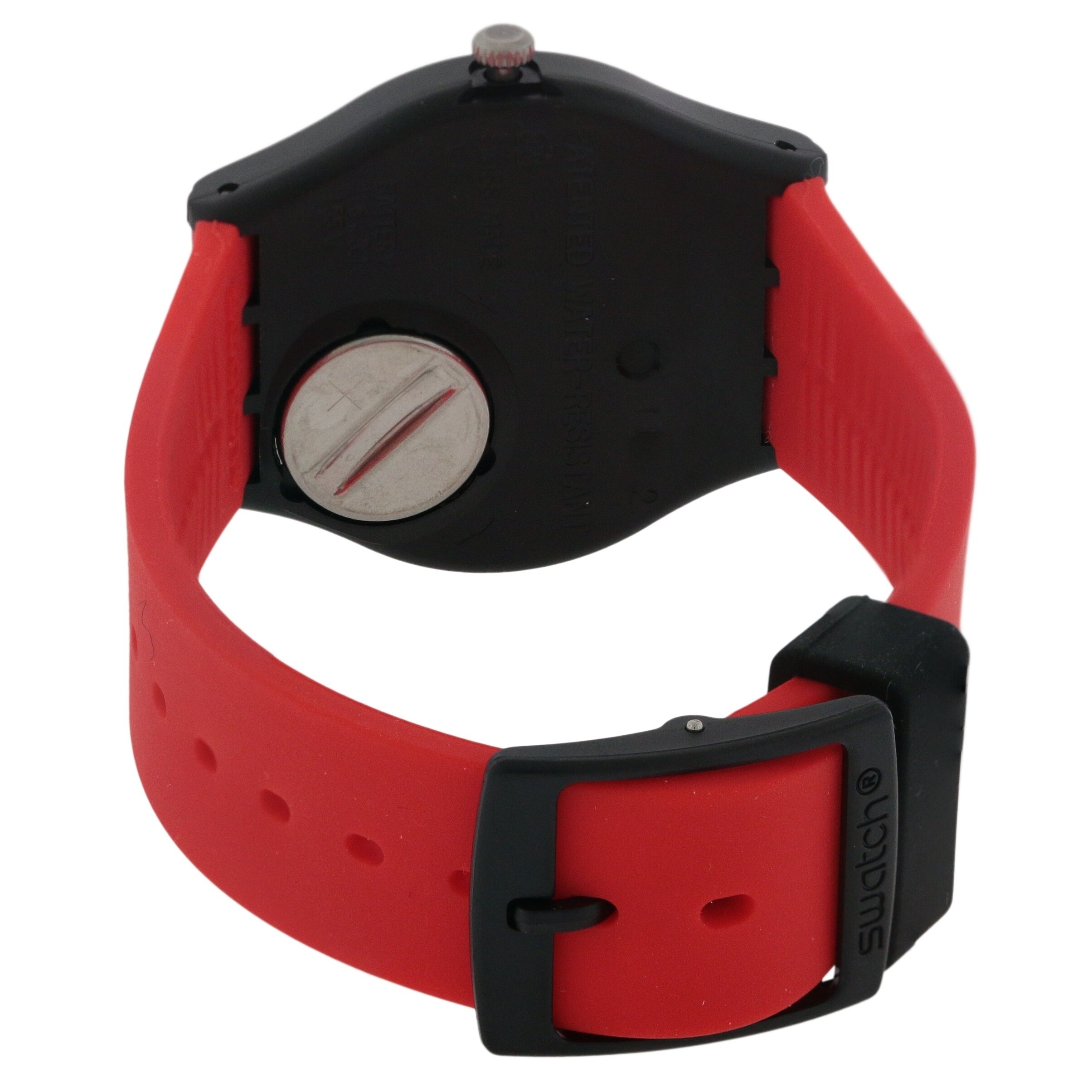 Swatch RED GRIN Unisex Watch GB754 - Overstock - 20004328
