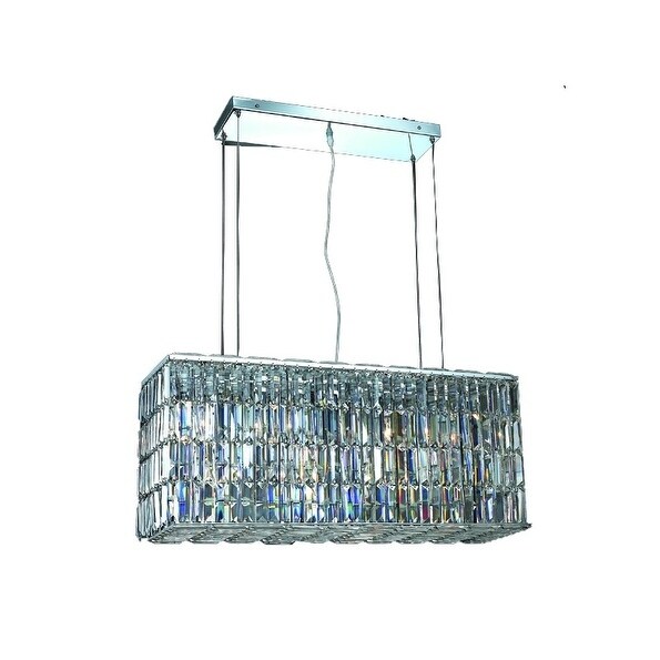Maxime 8-Light 32 in. Chrome Chandelier (Dimmable - chrome (swarovski elements crystals)) - Chandeliers For Bedrooms by Overstock.com
