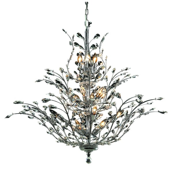 Orchid 18-Light 41 in. Chandelier (Available in Chrome, Dark Bronze, Gold)