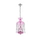 preview thumbnail 10 of 10, Rococo 3-Light 11 in. Pendant with Royal Cut Crystals (Available in Chrome, Gold, Golden Teak, Pink, White)
