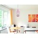 preview thumbnail 3 of 10, Rococo 3-Light 11 in. Pendant with Royal Cut Crystals (Available in Chrome, Gold, Golden Teak, Pink, White)