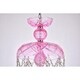 preview thumbnail 8 of 10, Rococo 3-Light 11 in. Pendant with Royal Cut Crystals (Available in Chrome, Gold, Golden Teak, Pink, White)
