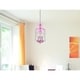 preview thumbnail 12 of 10, Rococo 3-Light 11 in. Pendant with Royal Cut Crystals (Available in Chrome, Gold, Golden Teak, Pink, White)