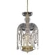 preview thumbnail 2 of 10, Rococo 3-Light 11 in. Pendant with Royal Cut Crystals (Available in Chrome, Gold, Golden Teak, Pink, White)