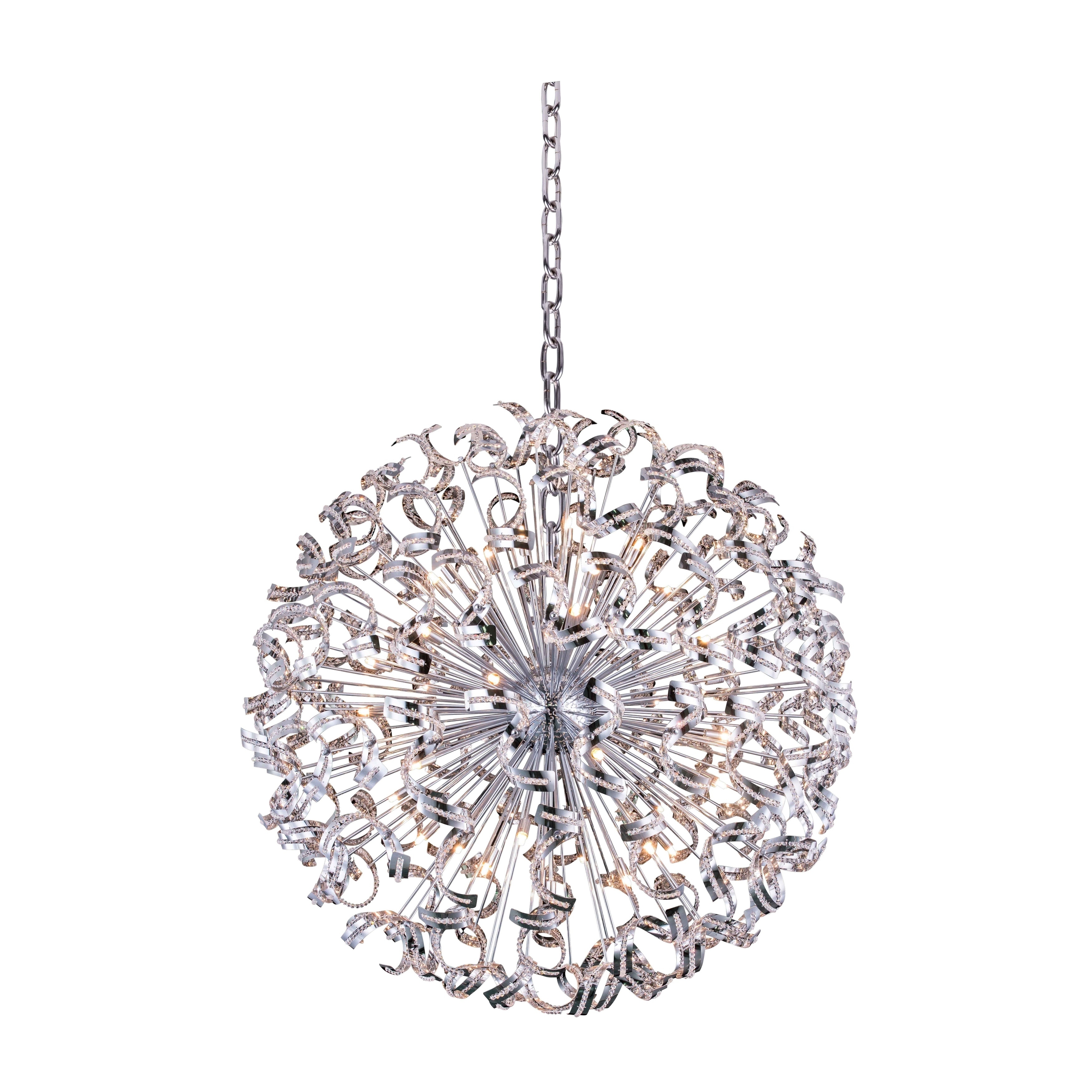 Tiffany 45-Light 54 in. Chrome Chandelier with Elegant Cut Crystals (chrome (elegant cut crystals)) - Chandeliers For Bedrooms by Overstock.com