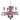 Rococo 4-Light 15 in. Pendant with Royal Cut Crystals (Available in Black, Golden Shadow, Golden Teak, Pink, Silver, and White)