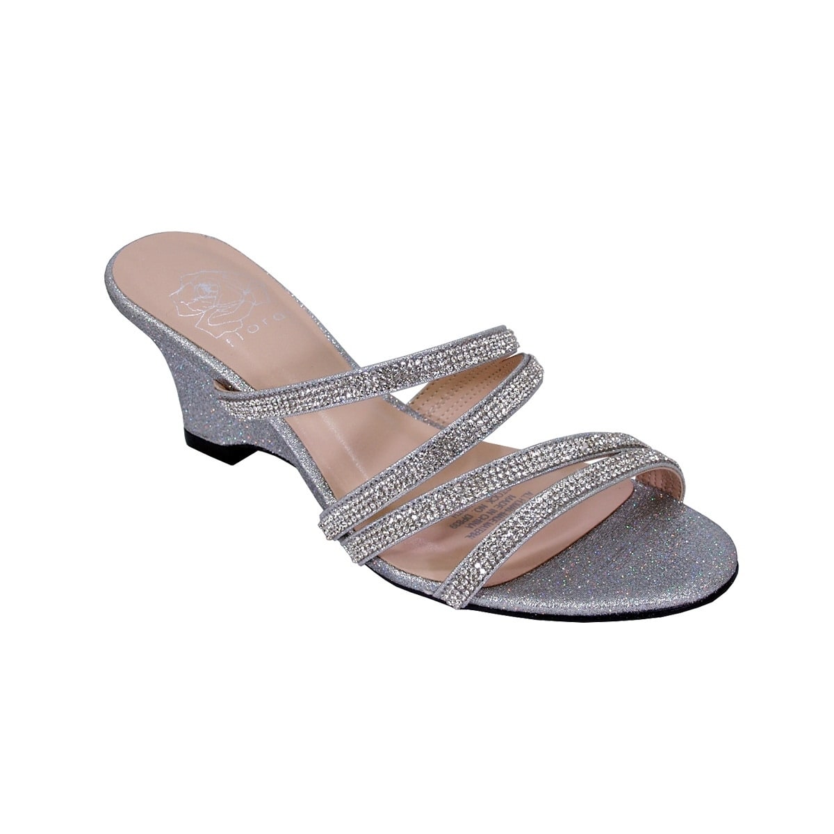 Wide width clearance sparkly sandals