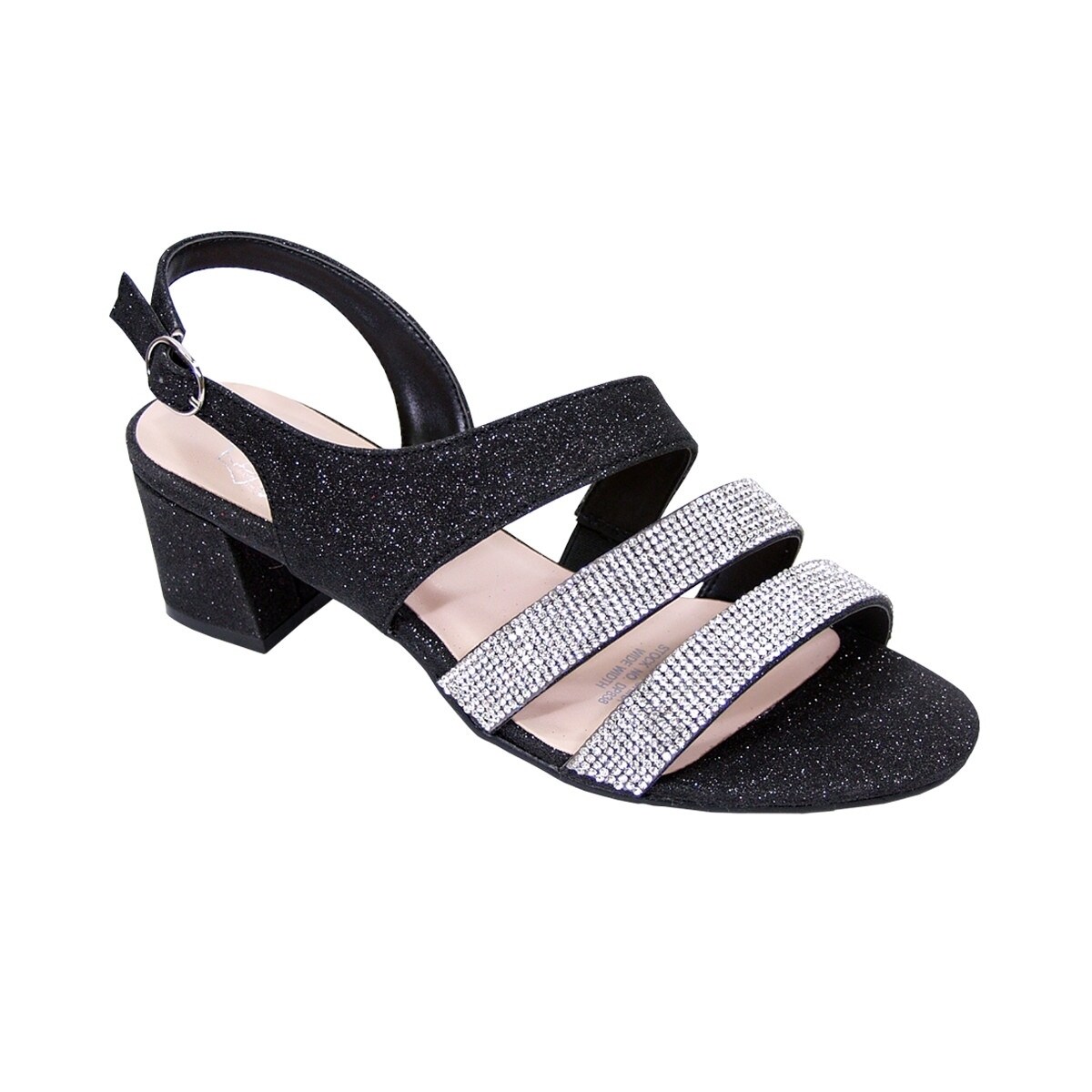 wide width rhinestone shoes