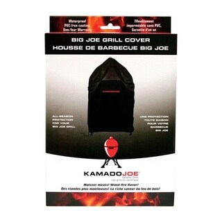Kamado Joe Black Grill Cover 49 in. H x 37 in. W x 34 in. D Fits Big Joe