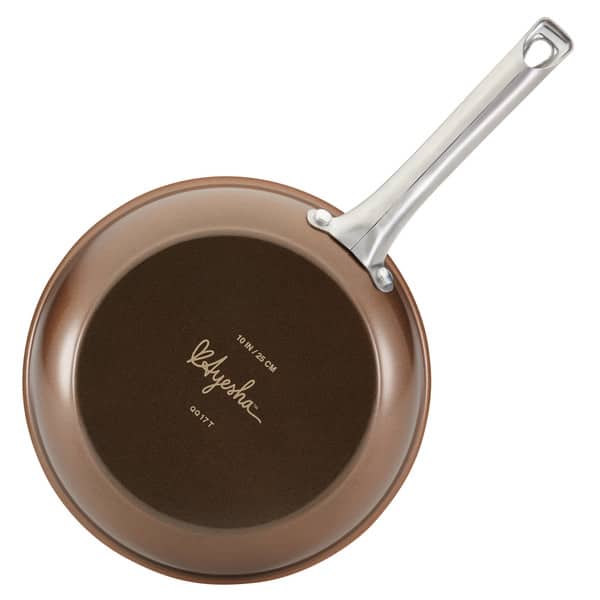 Ayesha Curry Hard Anodized Collection Nonstick Frying Pan, 8.25-Inch, Charcoal