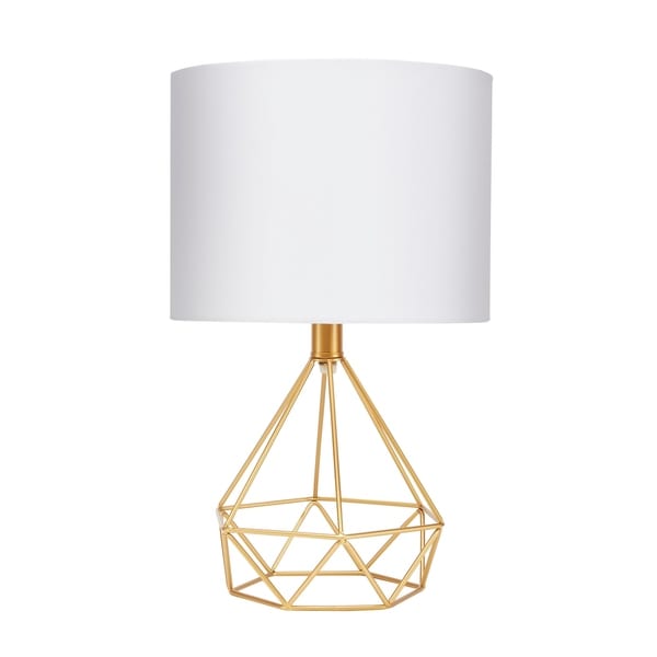 gold wire table lamp