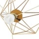 preview thumbnail 6 of 8, Silverwood Celeste 26 Inch Gold Wire Prism Table Lamp, Gold