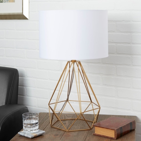 gold wire table lamp