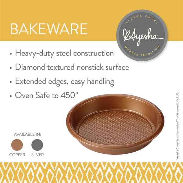 Farberware GoldenBake Bakeware Nonstick Rectangular Cake Pan with Lid, 9-Inch x 13-Inch, Gray