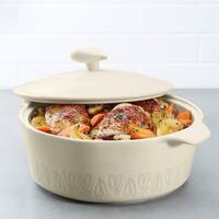 Ayesha Curry Home Collection Stoneware Round Casserole, 2.5-Quart