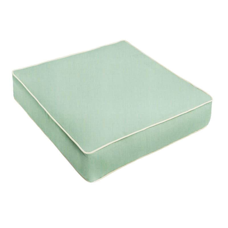 Sunbrella Canvas Spa, Canvas Natural Corded Indoor/ Outdoor Chair Cushion