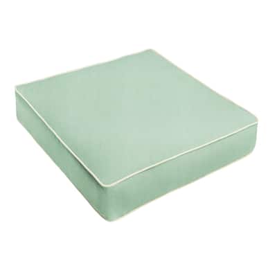 Sunbrella Canvas Spa, Canvas Natural Corded Indoor/ Outdoor Chair Cushion