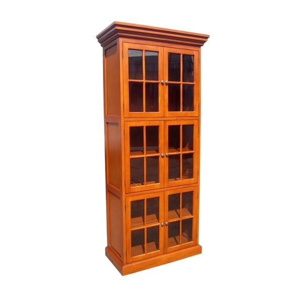Shop Handmade Mahogany Wood 6-Door Library Bookcase ...