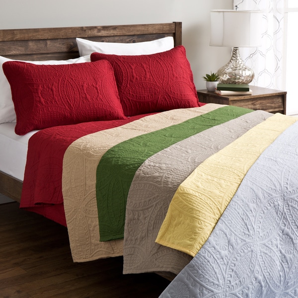Fashion Solid 3-piece Quilt Set. Opens flyout.