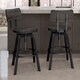 preview thumbnail 1 of 36, Amisco Woodland Adjustable Stool with Distressed Wood Seat