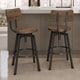 preview thumbnail 6 of 36, Amisco Woodland Adjustable Stool with Distressed Wood Seat