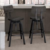 Carbon Loft Kettering Screw Metal and Wood Stool