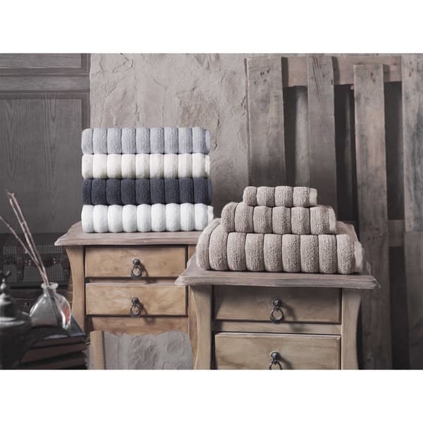 slide 1 of 6, Strick & Bolton Hines 100-percent Turkish Micro Cotton Hand Towels 4-piece Set - 16x28 inches