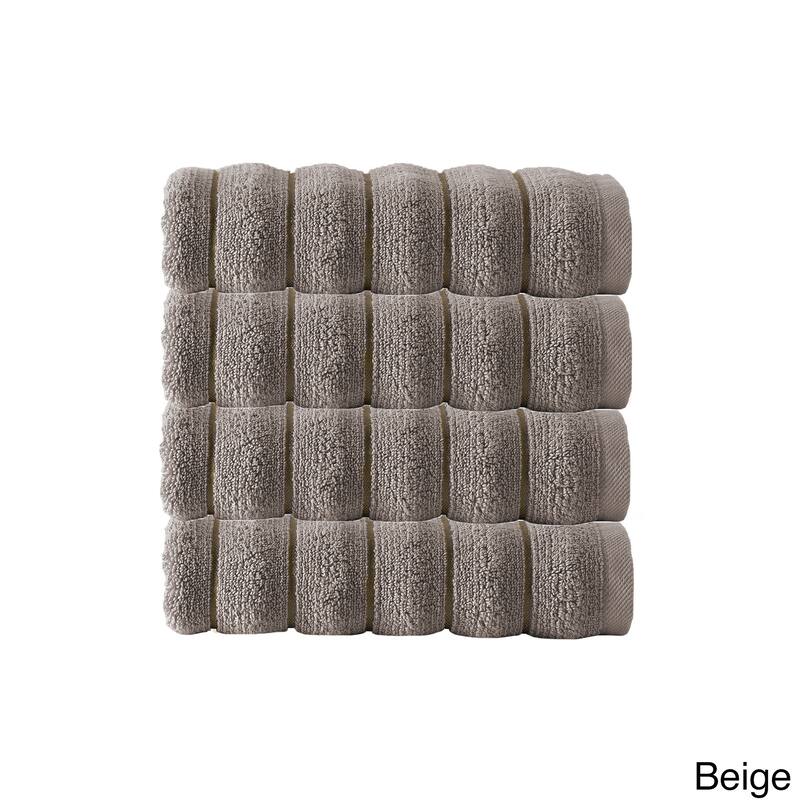 Strick & Bolton Hines 100-percent Turkish Micro Cotton Hand Towels 4-piece Set - 16x28 inches - Beige
