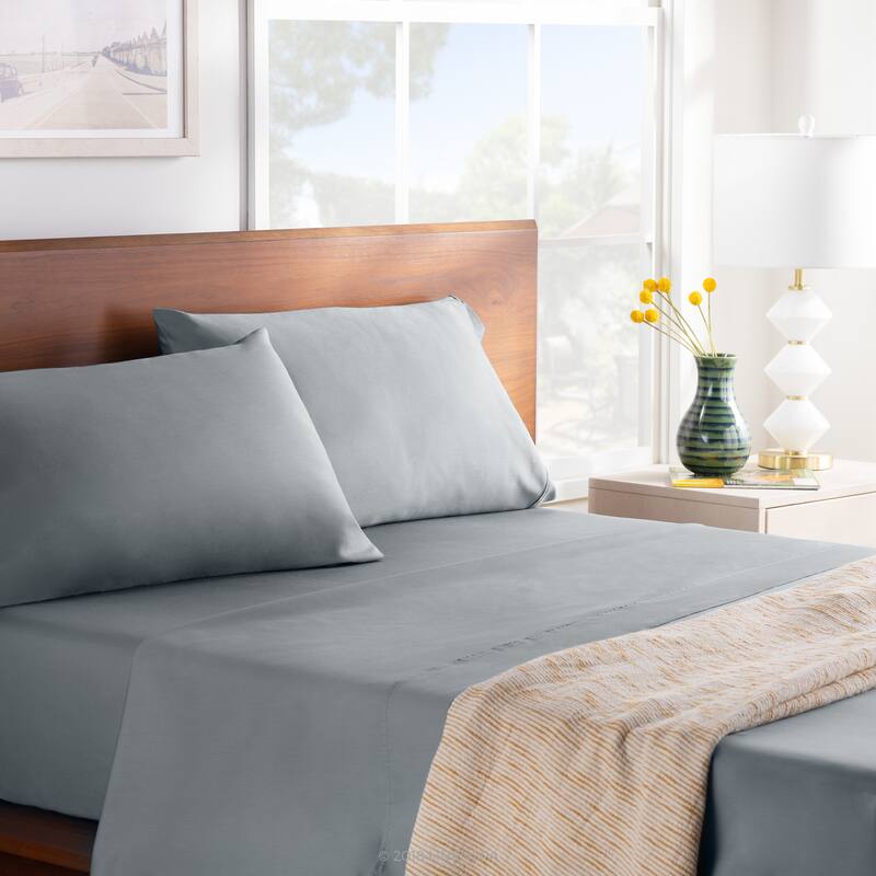 Carbon Loft Clarke 600 Thread Count Soft Cotton Blend Bed Sheet Set - Brown - Twin XL - 3 Piece