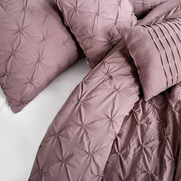 Shop Lush Decor Ravello Pintuck 5 Piece King Size Comforter Set In