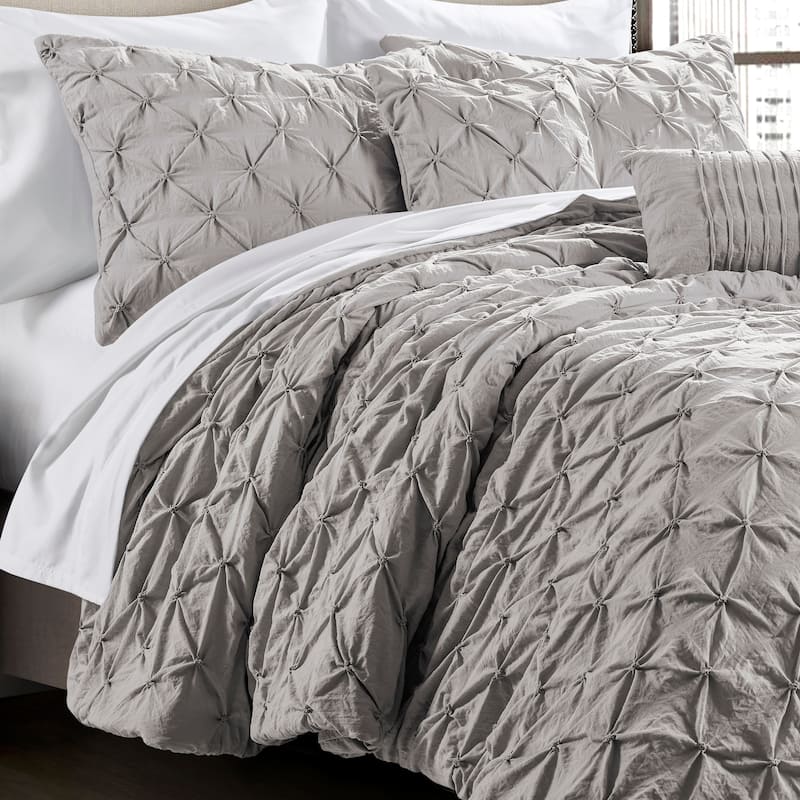 Lush Decor Ravello Pintuck 5-piece Comforter Set