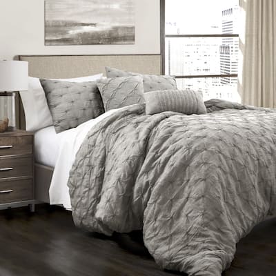 Lush Decor Ravello Pintuck 5-piece Comforter Set