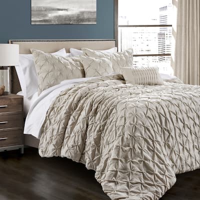 Lush Decor Ravello Pintuck 5-piece Comforter Set