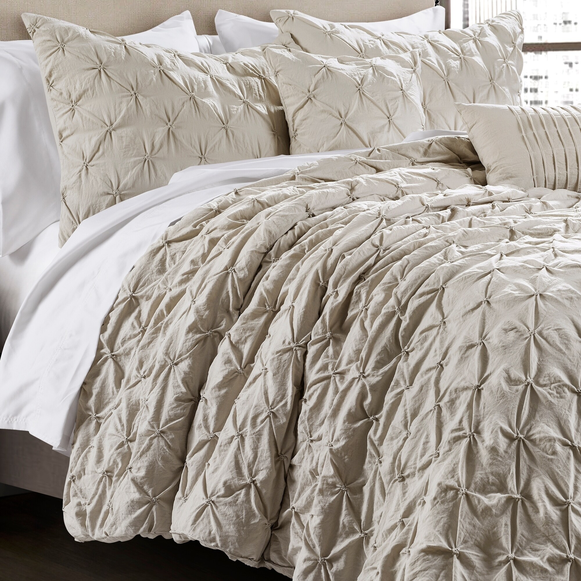 Lush Decor Ravello Pintuck 5-piece Comforter Set - Overstock ...